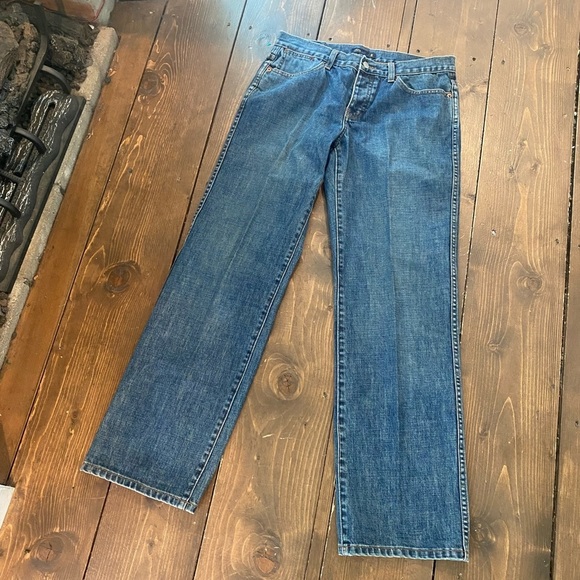 . Crew Slim Wide Leg Jean w/Button Up Fly 100% Cotton size 8